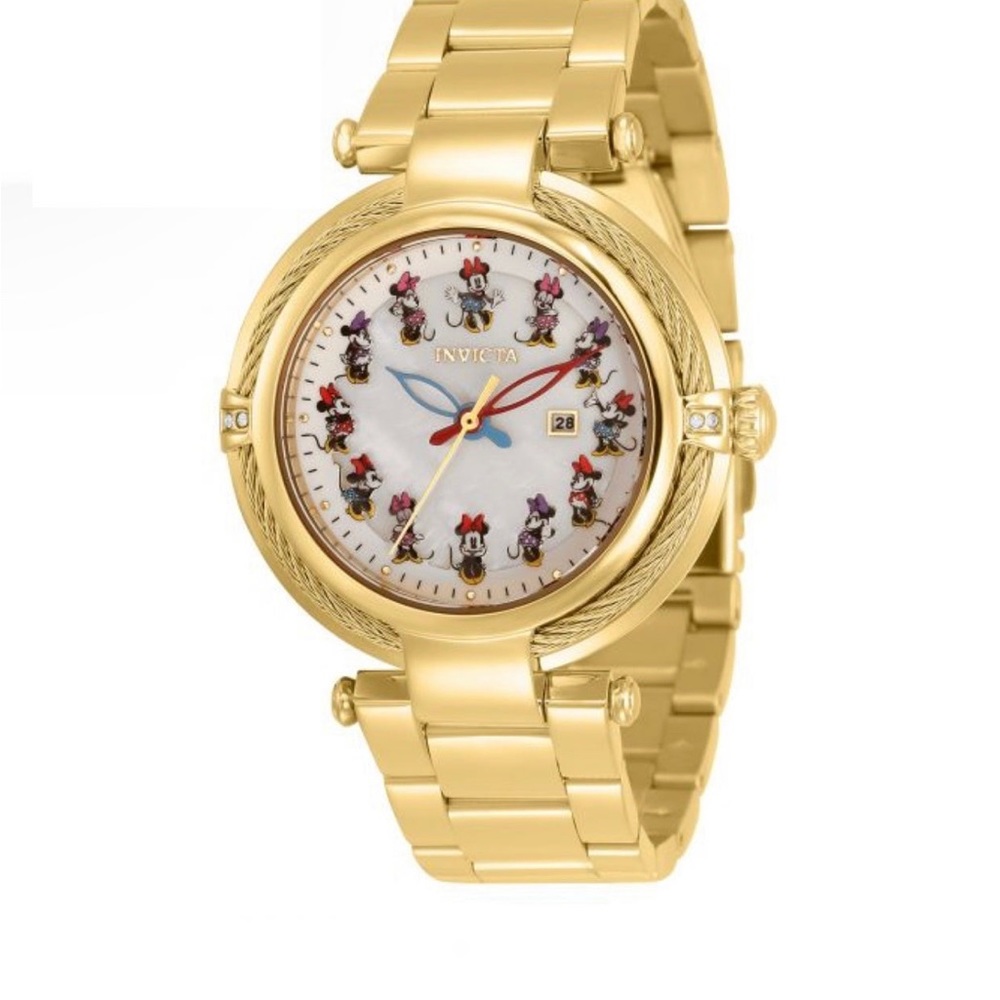 Invicta Disney Limited Edition Minnie Mouse Women's Watch w/ Mother of Pearl